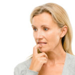 Worried middle-aged woman