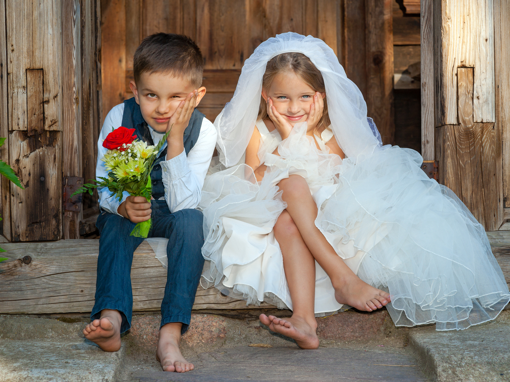 Kids Love Couple After the Wedding