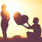 Woman refusing love from boyfriend