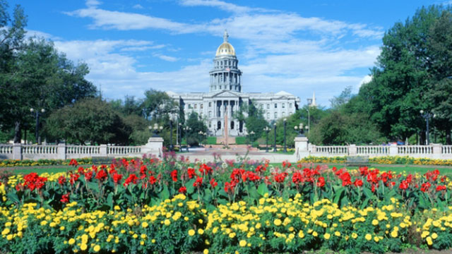 The Colorado State Capitol in Denver
